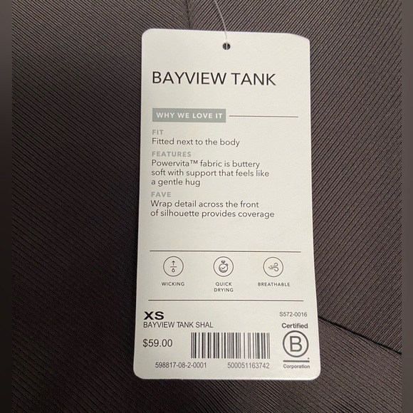 NWT Athleta Bayview Tank - Picture 3 of 4